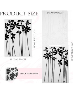 Carpetas de Relieve Mumufy 20 Pcs para Tarjetas DIY Vintage 2