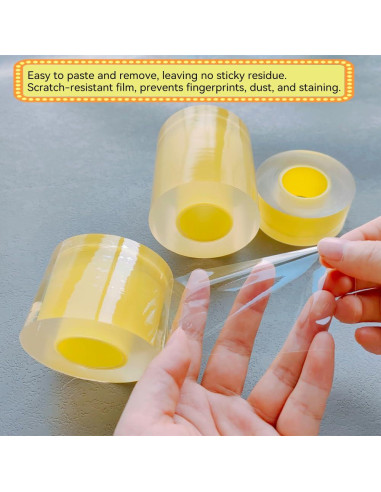 Cinta Protectora de PVC Transparente 3cm ZAYOIZY 50m Antiestática