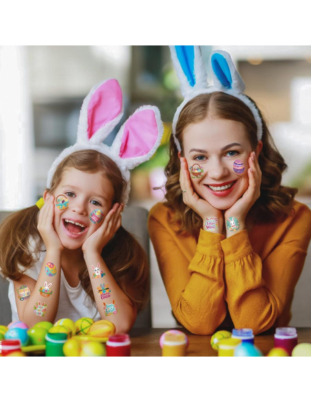 117 Tatuajes Temporales de Pascua Atydkug para Niños y Adultos
