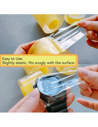 Cinta Protectora de PVC Transparente 3cm ZAYOIZY 50m Antiestática