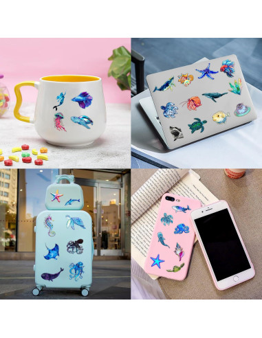 Tatuajes Temporales Animales del Océano 96 PCS MeoIsDaBest