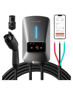Cargador de Pared WOLFBOX 48A para Tesla - WiFi y LCD 4.3"