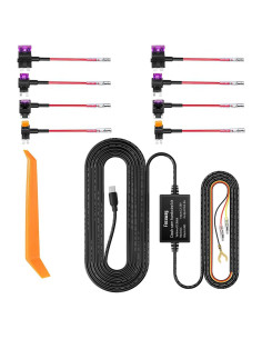 Kit de Cableado Duro FOCUWAY para Cámara de Tablero 4m 12V-24V