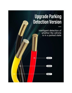 Kit de Cableado Duro FOCUWAY para Cámara de Tablero 4m 12V-24V 2