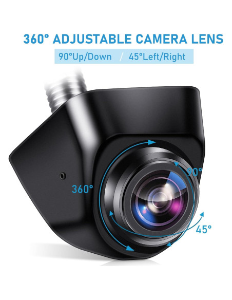 Cámara de Respaldo HD GLK IP69K para Auto 230g Rotación 360