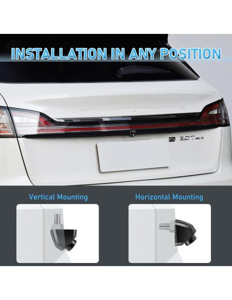 Cámara de Respaldo HD GLK IP69K para Auto 230g Rotación 360