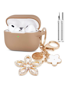 Funda de Silicona KOUJAON para AirPods Pro 2da/1ra Gen con Llavero