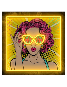 Cartel de Neón LED Vital Neon WOW Lady 30 cm USB