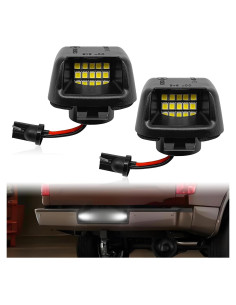 2 Luces de Placa de Licencia LED Dunviku 6000K Impermeables