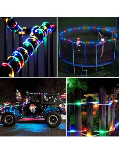 Luces de Cuerda LED Ollivage 12m Multicolor Impermeables