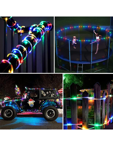 Luces de Cuerda LED Ollivage 12m Multicolor Impermeables