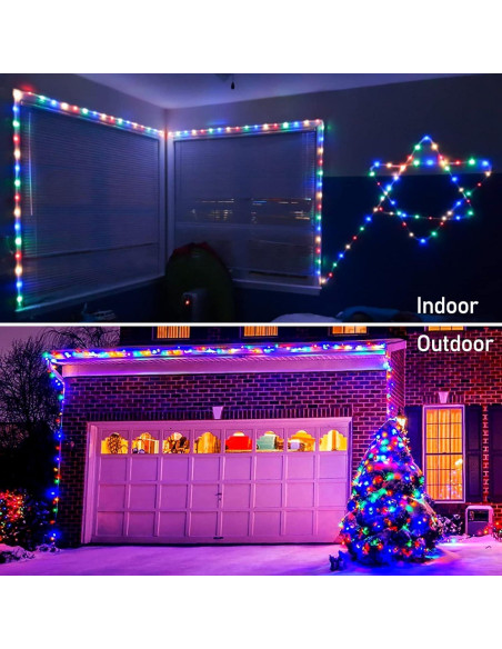 Luces de Cuerda LED Ollivage 12m Multicolor Impermeables