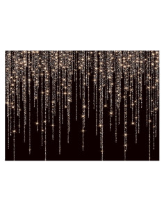 Fondo Fotográfico Vinilo CYLYH 2.4x1.8m Negro y Dorado