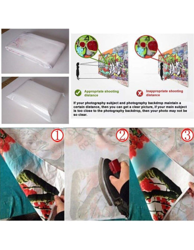 Fondo Fotográfico Vinilo CYLYH 2.4x1.8m Negro y Dorado