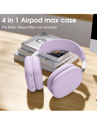 Funda de Silicona para Auriculares AirPods Max - Lavanda