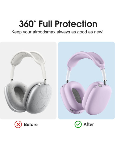 Funda de Silicona para Auriculares AirPods Max - Lavanda