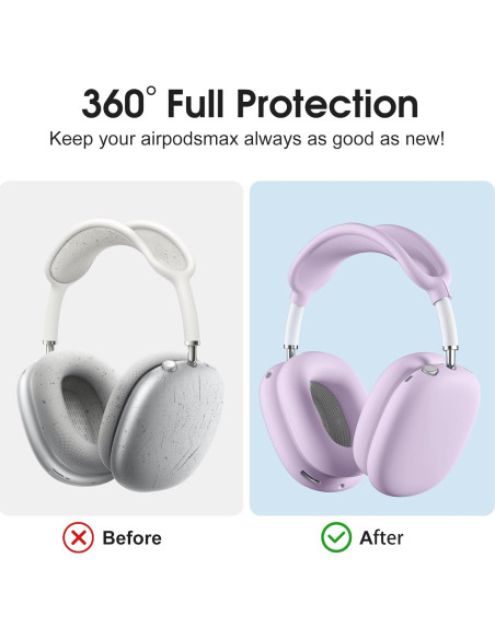 Funda de Silicona para Auriculares AirPods Max - Lavanda