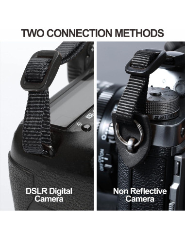 Correa de Cámara Padwa Lifestyle Bordado Gris 5cm Ajustable