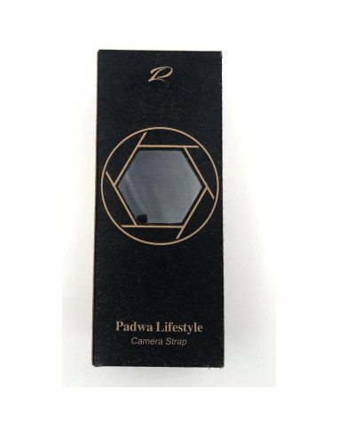 Correa de Cámara Padwa Lifestyle Bordado Gris 5cm Ajustable