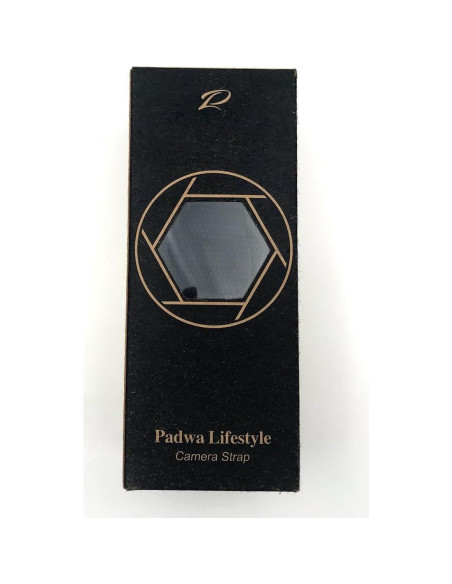 Correa de Cámara Padwa Lifestyle Bordado Gris 5cm Ajustable