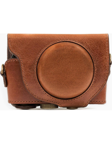 Funda de Cuero Genuino MegaGear para Cámara Sony Cyber-Shot