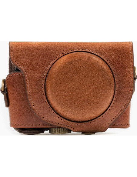 Funda de Cuero Genuino MegaGear para Cámara Sony Cyber-Shot