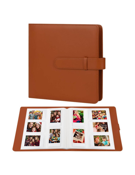 Álbum de Fotos 360 Bolsillos Ruibytree Marrón para Instax Mini