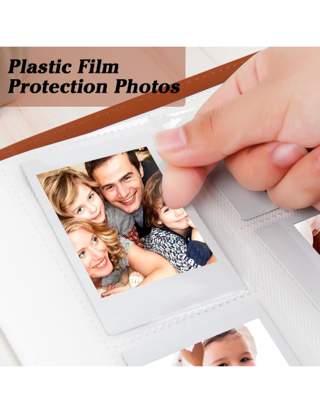 Álbum de Fotos 360 Bolsillos Ruibytree Marrón para Instax Mini