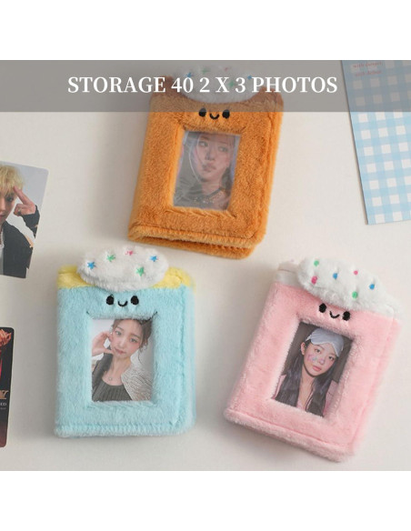 Álbum de Fotos Kpop Halyuhn 40 Bolsillos PVC Marrón