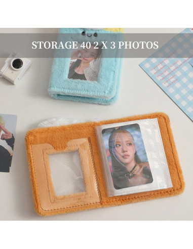 Álbum de Fotos Kpop Halyuhn 40 Bolsillos PVC Marrón