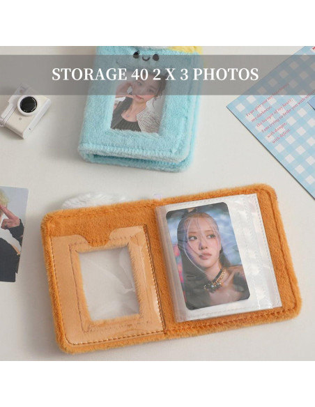 Álbum de Fotos Kpop Halyuhn 40 Bolsillos PVC Marrón