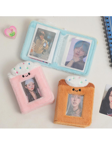 Álbum de Fotos Kpop Halyuhn 40 Bolsillos PVC Marrón