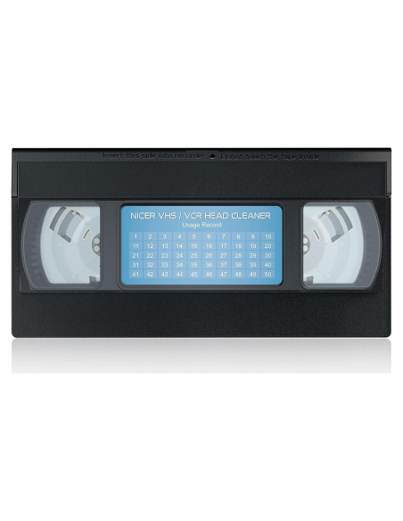 Limpiador de Cabezas VCR Nicer para VHS - Cinta Reutilizable