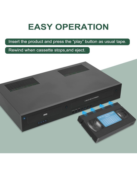 Limpiador de Cabezas VCR Nicer para VHS - Cinta Reutilizable