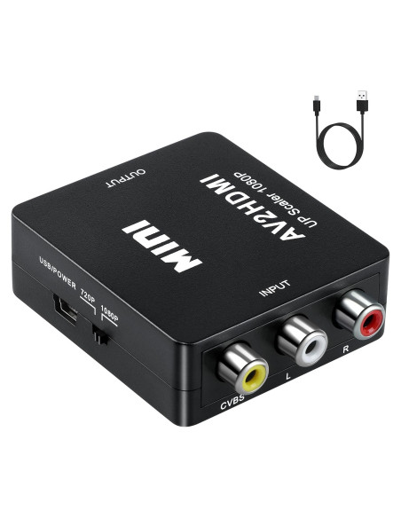 Convertidor RCA a HDMI INF 1080P 60Hz para Consolas y DVD
