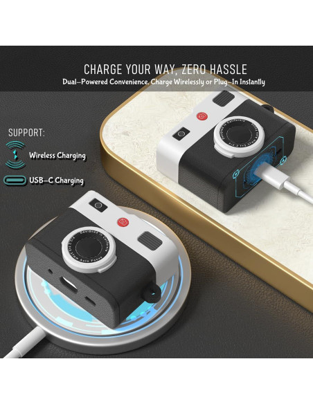 Funda de Silicona para AirPods 4 CMGOE con Correa y Kit de Limpieza