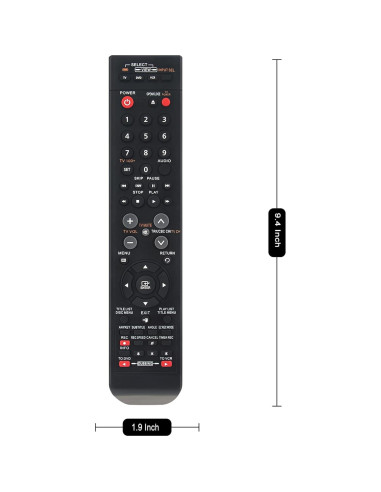 Control Remoto AK59-00084A Compatible Samsung DVD-VR375