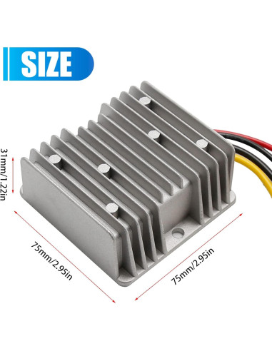 Convertidor Regulador 36V/48V a 12V 30A 360W EATAKWARD IP68