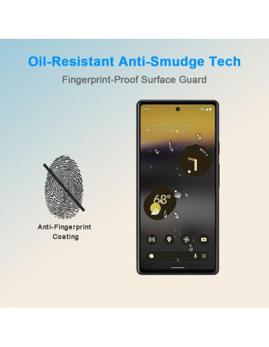 3 Protectores de Pantalla Vidrio Templado ZYHKJYL para Google Pixel 6A