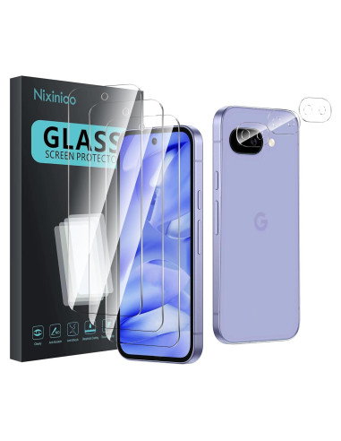 Paquete 3 Protectores Pantalla Vidrio Templado Nixinioo Google Pixel 9A