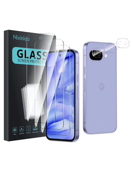 Paquete 3 Protectores Pantalla Vidrio Templado Nixinioo Google Pixel 9A