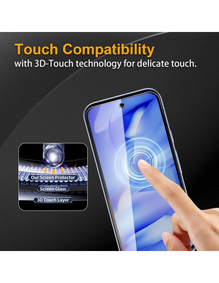 Paquete 3 Protectores Pantalla Vidrio Templado Nixinioo Google Pixel 9A