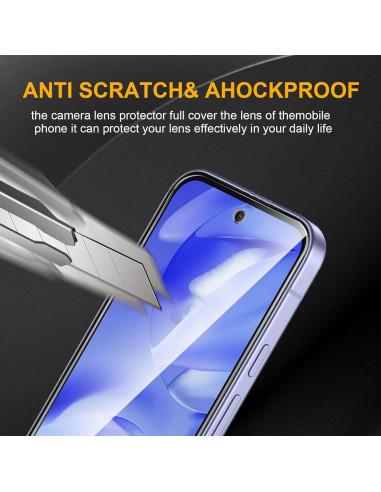 Paquete 3 Protectores Pantalla Vidrio Templado Nixinioo Google Pixel 9A