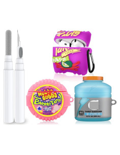 Funda de Silicona Kawaii 3D para AirPods 4 AIOPTO con Kit de Limpieza