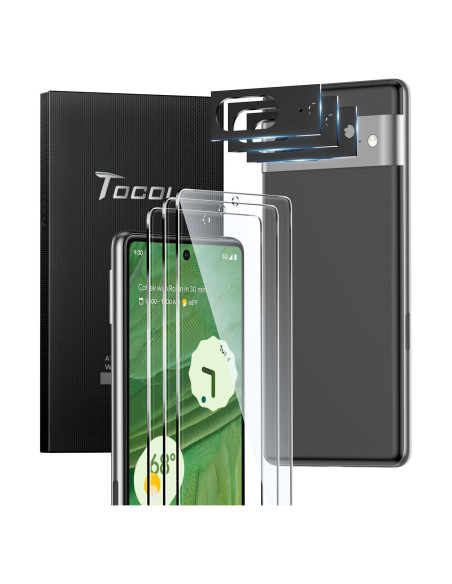 Paquete de 3 Protectores de Pantalla TOCOL para Google Pixel 7