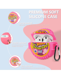 Funda de Silicona Kawaii 3D para AirPods 4 AIOPTO con Kit de Limpieza 2