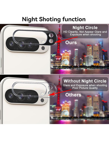 Paquete de 2 Protectores de Lente Ltezixal para Google Pixel 9 Pro XL