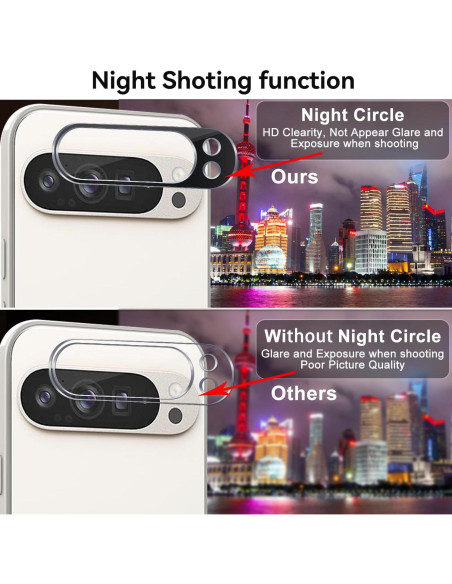 Paquete de 2 Protectores de Lente Ltezixal para Google Pixel 9 Pro XL