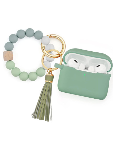 Funda Protectora de Silicona para AirPods Pro 2 - Verde Cactus