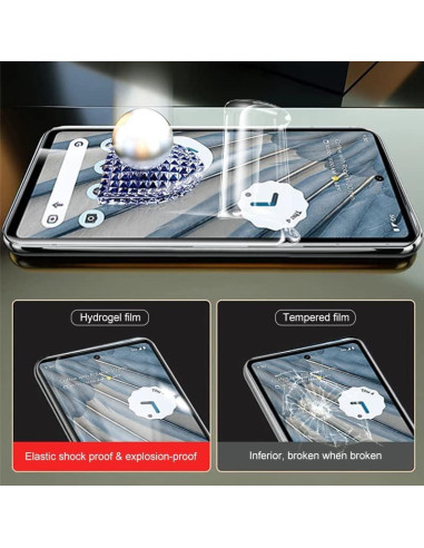 Paquete de 2 Protectores de Pantalla Hidrogel Foebxxs para Google Pixel 8 Pro
